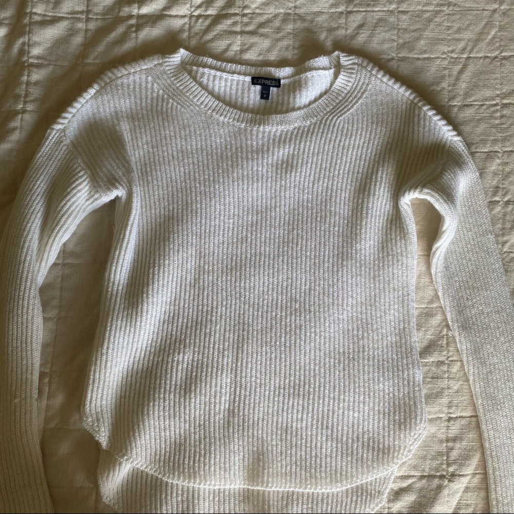 Cream knitted sweater